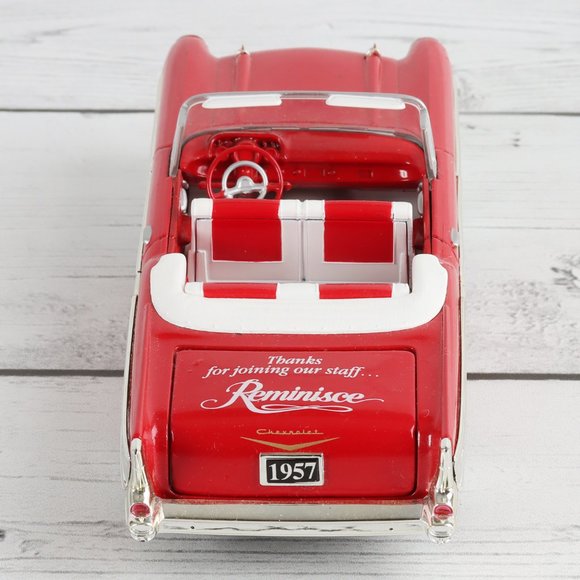 Vintage 1957 Red Chevy Convertible Reminisce Bank Key Liberty Classics - Picture 5 of 10